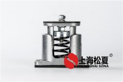 機器運轉時會產生振動，可以安裝彈簧減震器